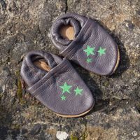 Lederpuschen Krabbelpuschen Lauflerner Babyschuhe Unikat 23 Parchim - Landkreis - Plate Vorschau