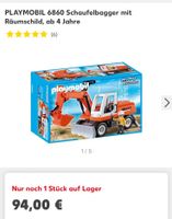 Playmobil 6860 Schaufelbagger mit Räumschild Bayern - Baunach Vorschau