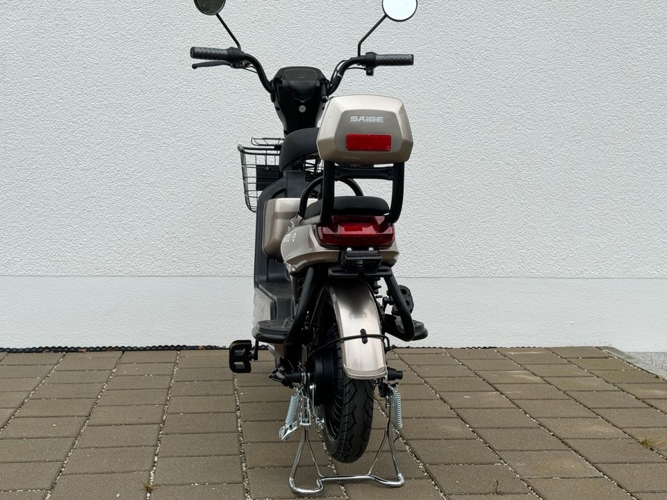 Electro Scooter E-Roller mit Straßenzulassung 25km/h 48V 2-Sitzer in Landshut