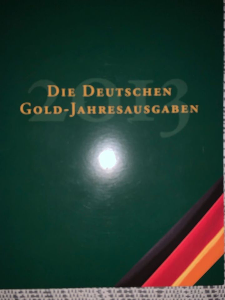 Die deutschen Gold-Jahresausgaben in Krumbach Schwaben