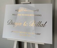 Willkommensschild Empfangstafel Hochzeit Verlobung Söz Nisan Nordrhein-Westfalen - Gelsenkirchen Vorschau