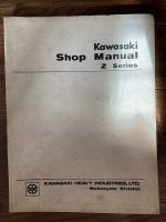 Kawasaki Shop Manual Z Series Rheinland-Pfalz - Rodenbach Vorschau