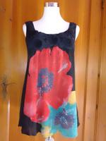 Schwarz-bunte YUMI Tunika / weit schwingendes Trägershirt Niedersachsen - Isenbüttel Vorschau