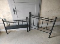 Metallbett 90x200 schwarz guter Zustand Vintage chic modern Thüringen - Tremnitz Vorschau