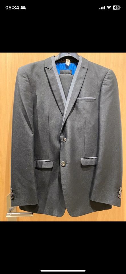 Bruno Banani Anzug Hochzeitsanzug Grau/ Schwarz NEU OVP Gr.46 in Werder (Havel)