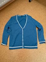 MONTEGO Strickjacke Zopfmuster, Feinstrick, hellblau/weiß, XXL Bayern - Tittling Vorschau