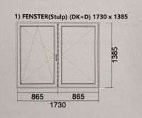 Zweiflügelige Fenster Isolierverglasung 1730x1385 Sachsen - Schkeuditz Vorschau