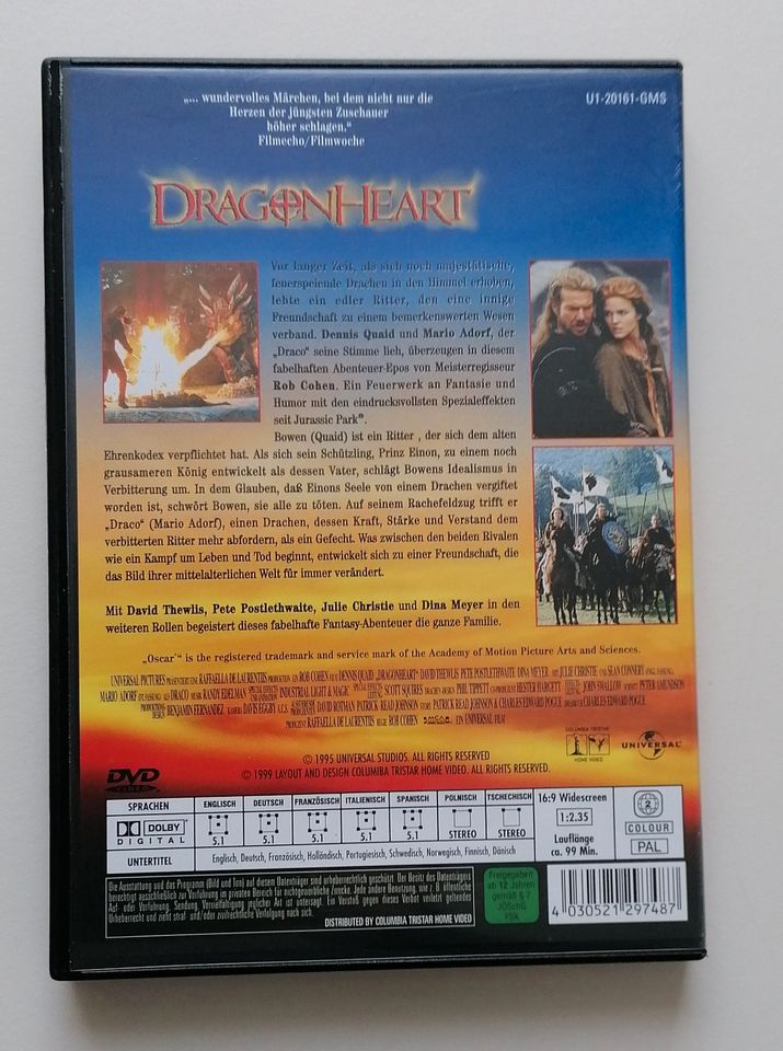 Dragonheart DVD in Nennslingen