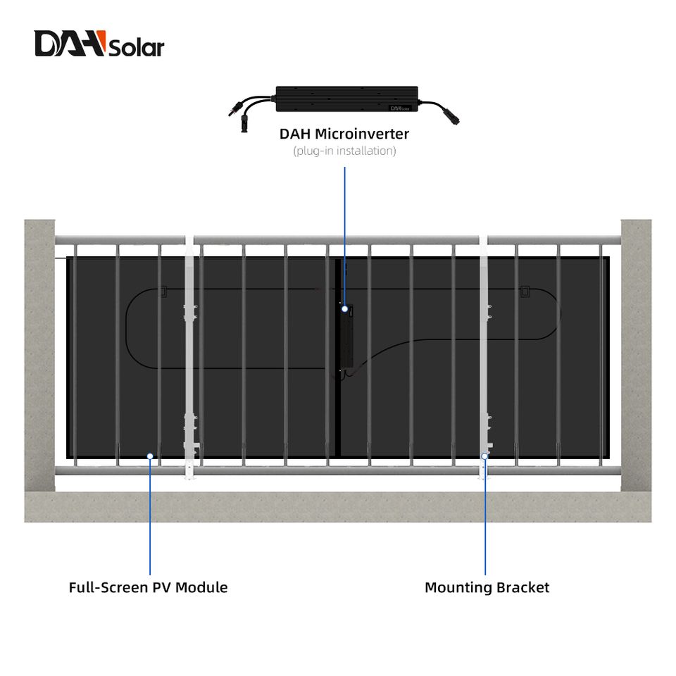 Balkonkraftwerk 800W DAH Solar Full Black PV Photovoltaik in Reinbek