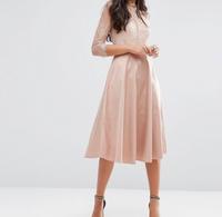 Hübsches Skaterkleid mit Spitzenpasse und 3/4-Ärmeln Bayern - Forchheim Vorschau