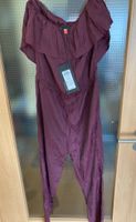 Only Jumpsuit Overall schulterfrei S/36 bordeaux Neu ViscoseGlanz Baden-Württemberg - Ochsenhausen Vorschau