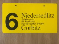 Seitenschild Straßenbahn Dresden Kunststoff Dresden - Räcknitz/Zschertnitz Vorschau