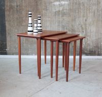 60er Vintage Teak Satztische Beistelltische Danish MidCentury 60s Friedrichshain-Kreuzberg - Friedrichshain Vorschau