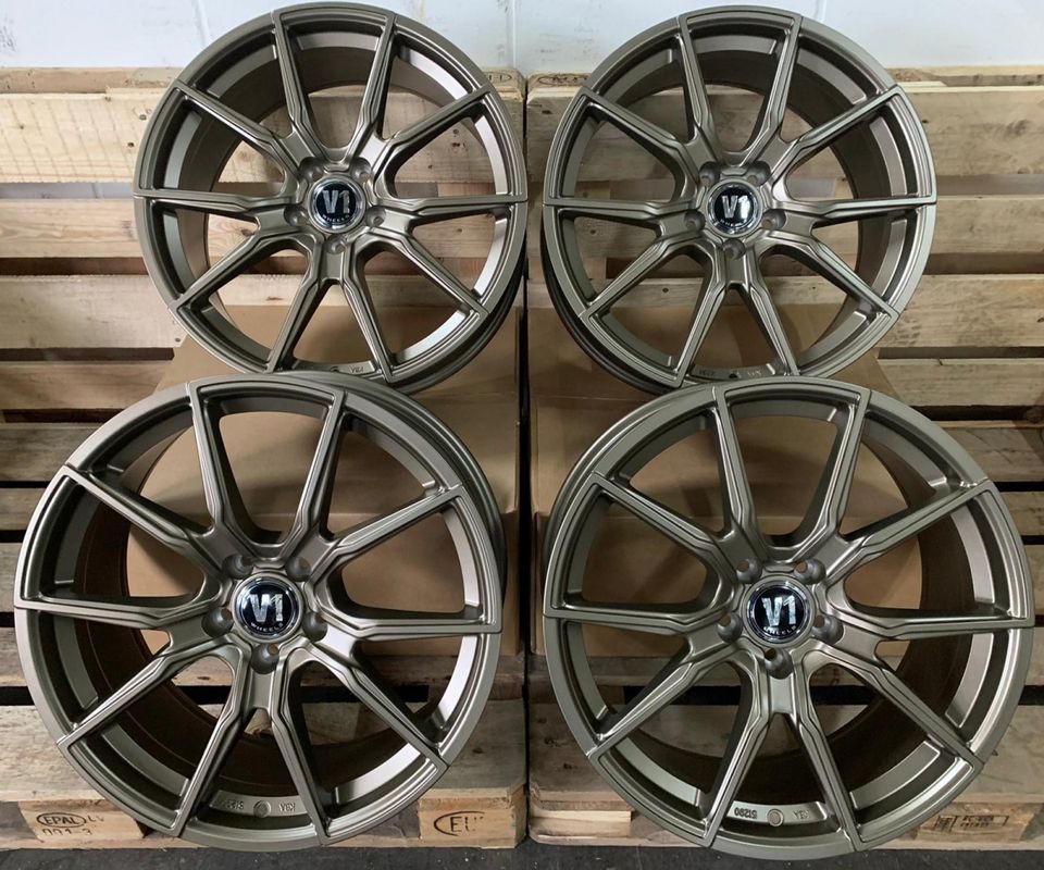 für BMW 1er F40 Styling 2er Active Gran Tourer X1 UKL 19 Zoll V1 Wheels V1 5/112 5x112 Felgen Bronze Mini Clubman UKL Countryman Mercedes CLA 117  212 213 207 220 C Klasse AMG W204 W205 in Rodgau