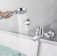 Badewannenarmatur Wannenarmatur Wasserhahn Duschset Handbrause Hessen - Bebra Vorschau