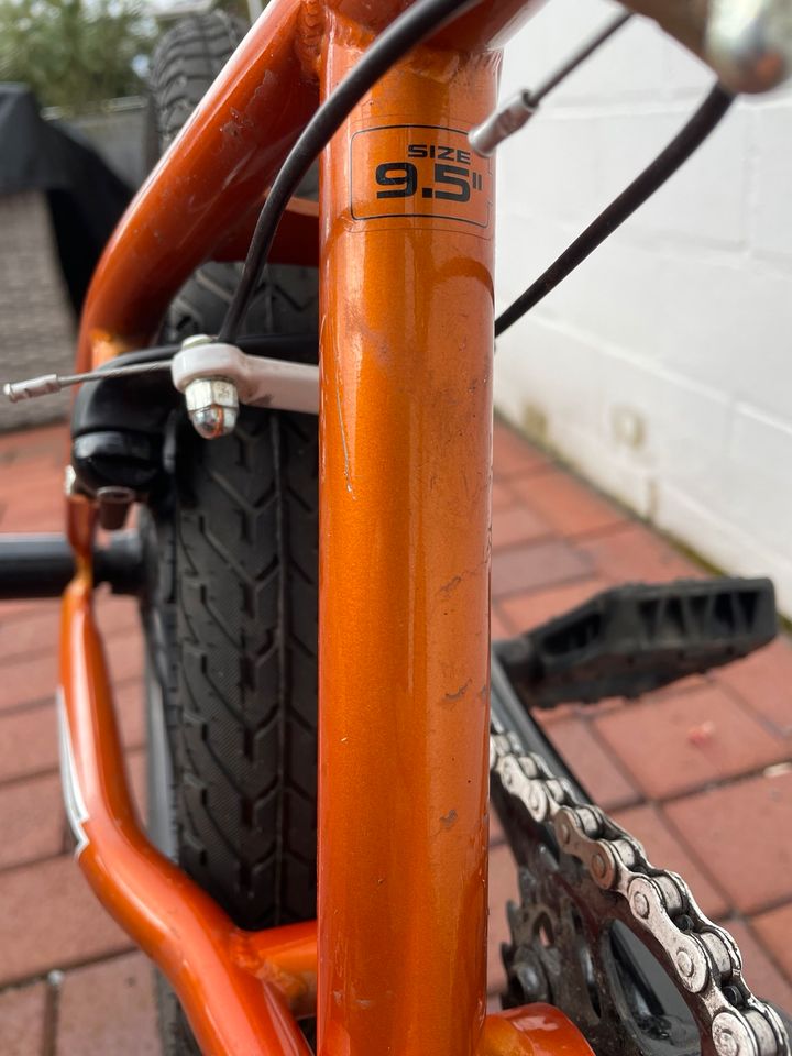 BMX Rad 20“, Size 9,5“, orange/schwarz in Mülheim (Ruhr)