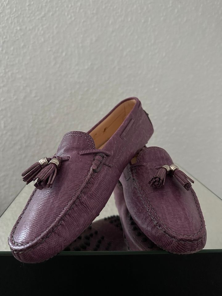 Tods Tod‘s Slipper Halbschuhe Lila Loafer 39 in Hannover
