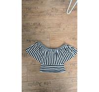 Monki Crop Top schwarz weiß gestreift S Nordrhein-Westfalen - Kamen Vorschau