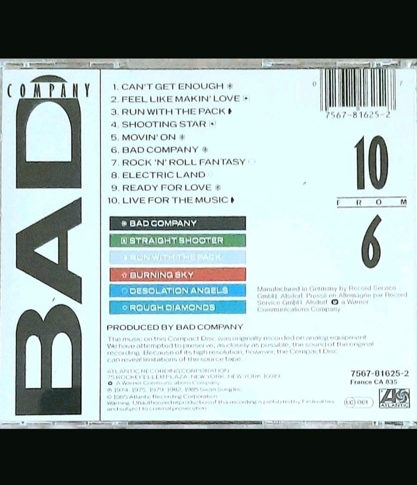 BAD COMPANY /10 FROM 6 in Kiel