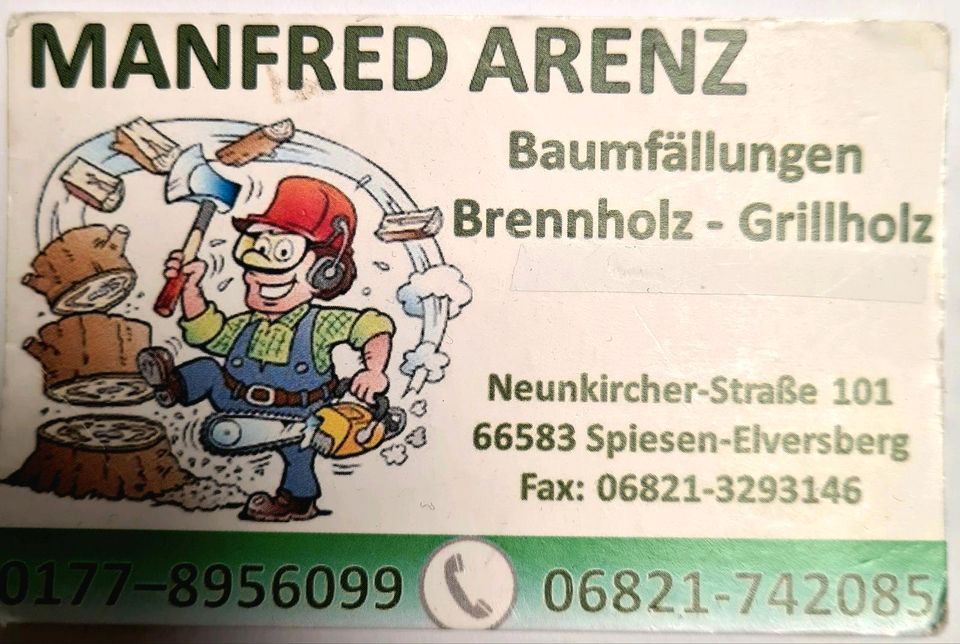 Verkauf von BRENNHOLZ in Spiesen-Elversberg