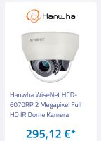 Hanwha WiseNet HCD-6070RP 2 Megapixel Full HD IR Dome Kamera Baden-Württemberg - Bietigheim-Bissingen Vorschau