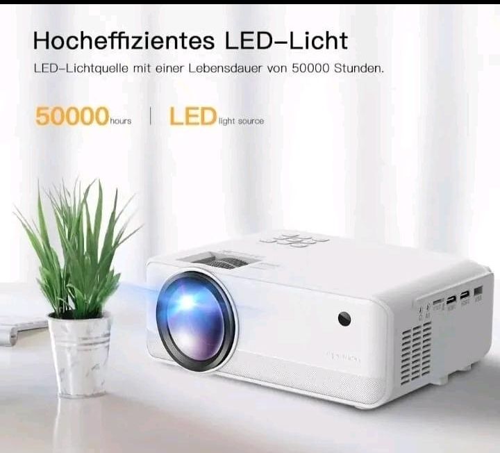 Apeman Wifi Wireless Mini LED Projektor LC550 Heimkino Beamer HD in Hamburg