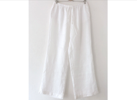 H&M 100% Leinen Wideleg HOSE Blütenweiß L Altona - Hamburg Sternschanze Vorschau
