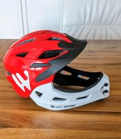 Kinder-Fahrrad-Helm XS abnehmbarer Kinnschutz Mitte - Wedding Vorschau