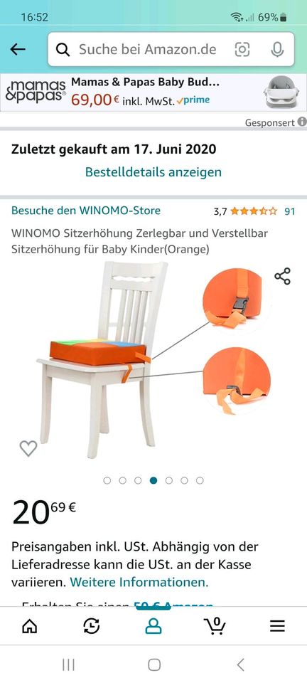 Tolle Sitzerhöhung für Kinder in Freiberg am Neckar