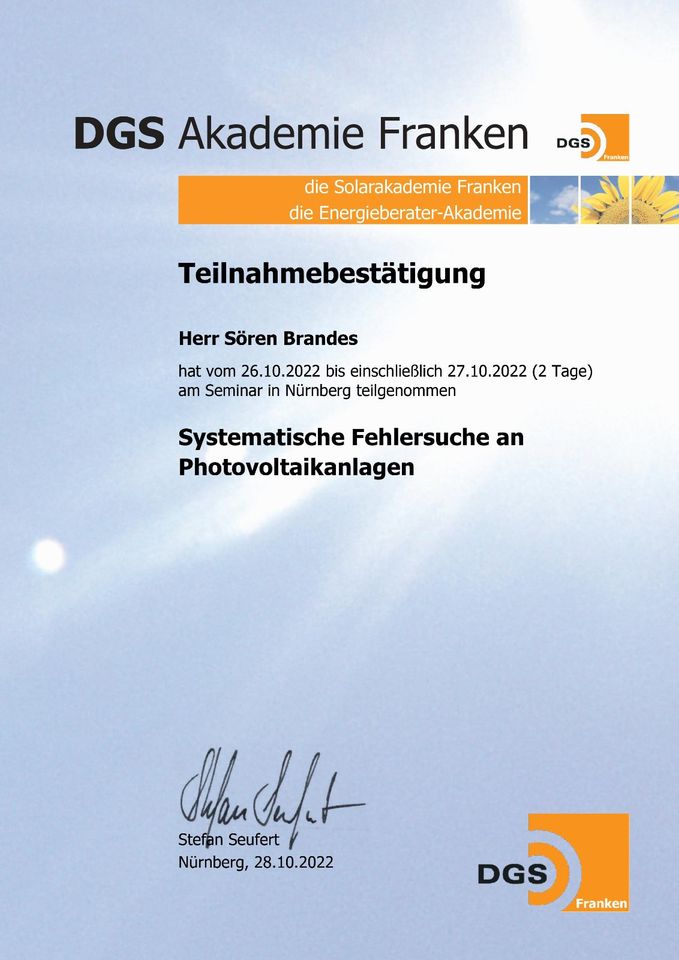 PV-Anlagen Thermografie & Fehlersuche mittels Drohne in Hannover