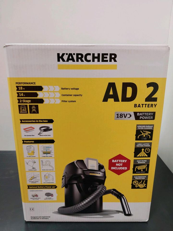 Kärcher Aschesauger AD 2 Battery 14 l, NEU&OVP in Berlin