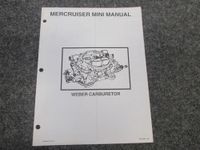 Handbuch Mercruiser Mini Manual Innenbordmotor Vergaser Schleswig-Holstein - Itzehoe Vorschau