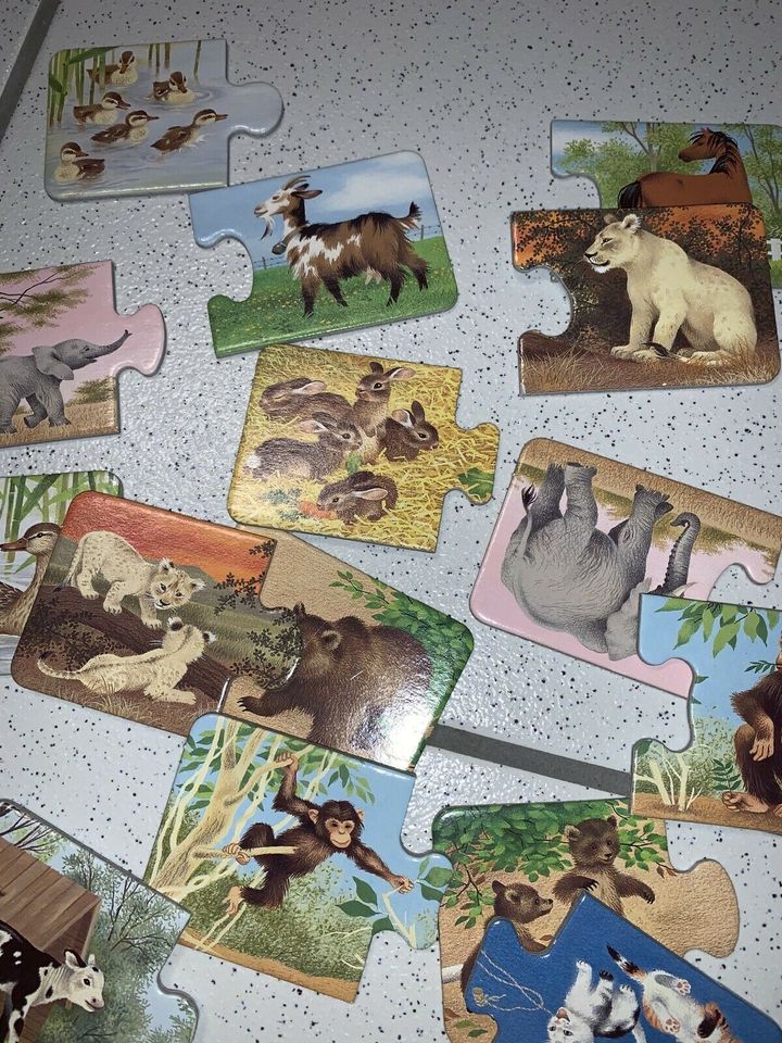 Spiel „Tiere und ihre Kinder“ - Top Zustand in Mehlingen