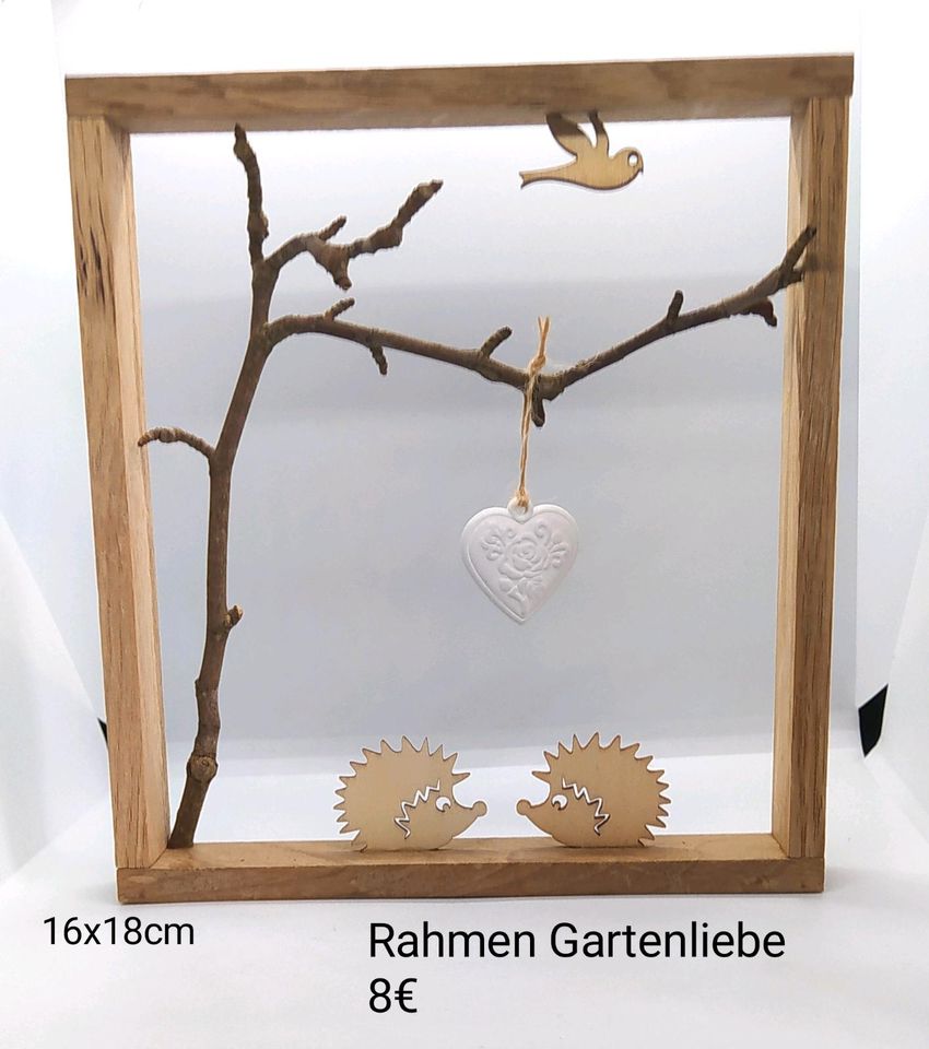 Deko Rahmen Gartenliebe, z.B. als Hochzeitsgeschenk in Westerstede