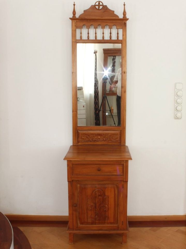 Vintage Sideboard Wandboard Spiegel Schminkboard Teakholz in Röhrnbach