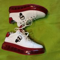 Leder Sneakers " Karl Lagerfeld "  Weiß/rot Rheinland-Pfalz - Laufeld Vorschau