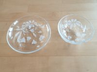 2 verschiedene Schalen aus Glas mit gleichem floralen Muster Niedersachsen - Katlenburg-Lindau Vorschau