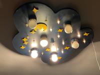 Holz Kinderzimmer Schlafzimmer Deckenlampe, Wolkenform, blau/gelb Nordrhein-Westfalen - Ostbevern Vorschau