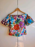 H&M Carmen Top Puffärmel Ballonärmel Blumen Blümchen Retro Vintag Hessen - Fulda Vorschau