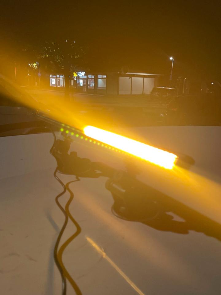 48LED Auto Blitzlicht Frontblitzer Warnleuchte Strobe Gelb NEU in Soltau