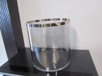 Windlicht/ Vase Glas silberfarbener Rand  Höhe 28 cm, Durchmesser Bayern - Wiggensbach Vorschau