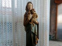 Skulptur Holz Maria mit Kind Unikat Handarbeit Schnitzerei Niedersachsen - Melle Vorschau