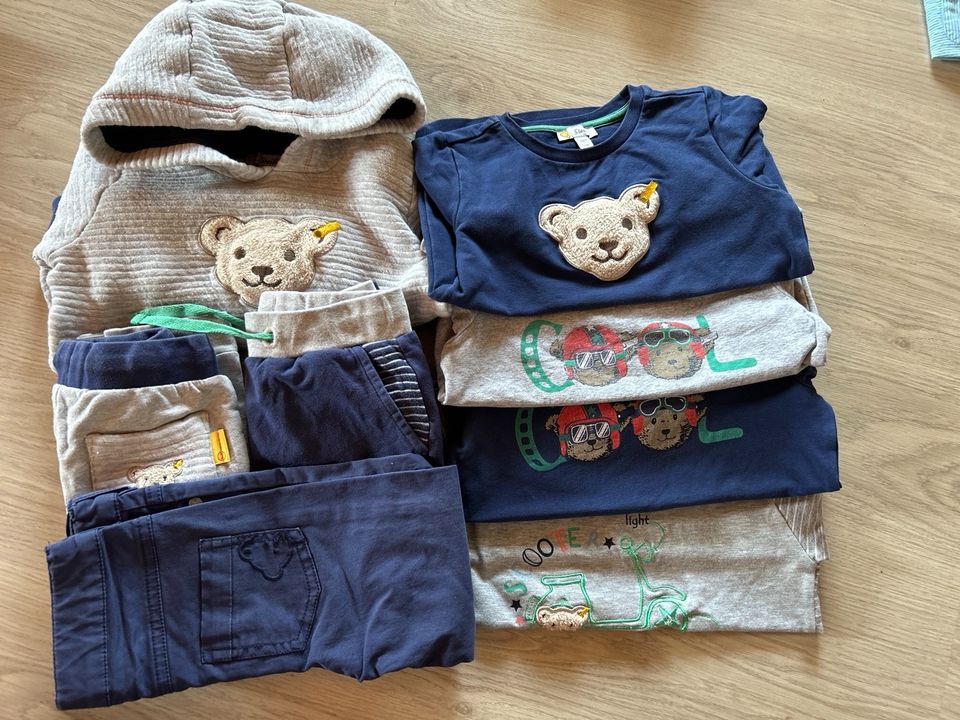 Steiff Set Top Zustand super süße Outfits Hose Pulli Gr.98 jungen in Kirchentellinsfurt