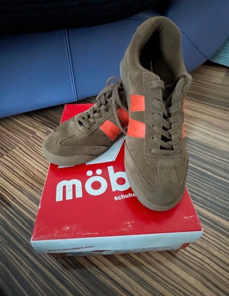 Sneaker Möbus, Modell Rasant, Größe 37, brown/orange in Lübeck