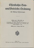 Eisenbahn-Bau- und Betriebsordnung (EBO) von 1913 (Nachdruck) Mitte - Moabit Vorschau