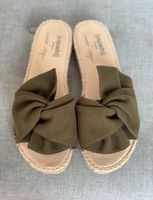 Espadrij plage Sandalen Pantolette Khaki grün 40 Nordrhein-Westfalen - Herford Vorschau