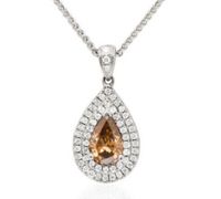 ✅ Queen Diamond 1,01 ct + 0,60 ct Diamantanhänger - Fancy Brown Sachsen - Zwickau Vorschau