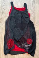 Desigual Kleid schwarz rot Lagenlook 44 luftig Nordrhein-Westfalen - Niederkassel Vorschau