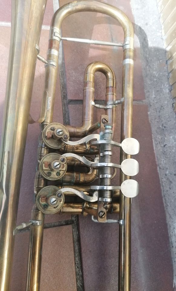 alte Dreventil Trompete, Konzerttrompete aus Markneukirchen in Berlin