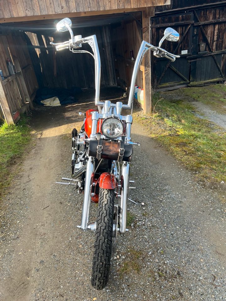 Harley Davidson echte Rarität in Regen